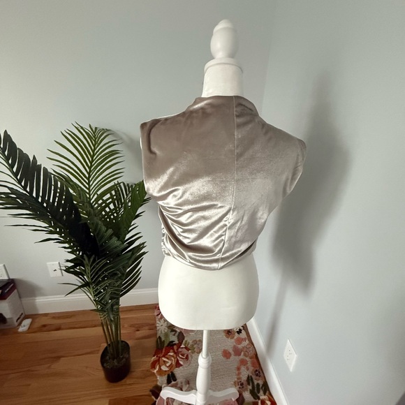 Abercrombie & Fitch Shimmering Silver Blouse - Picture 4 of 6